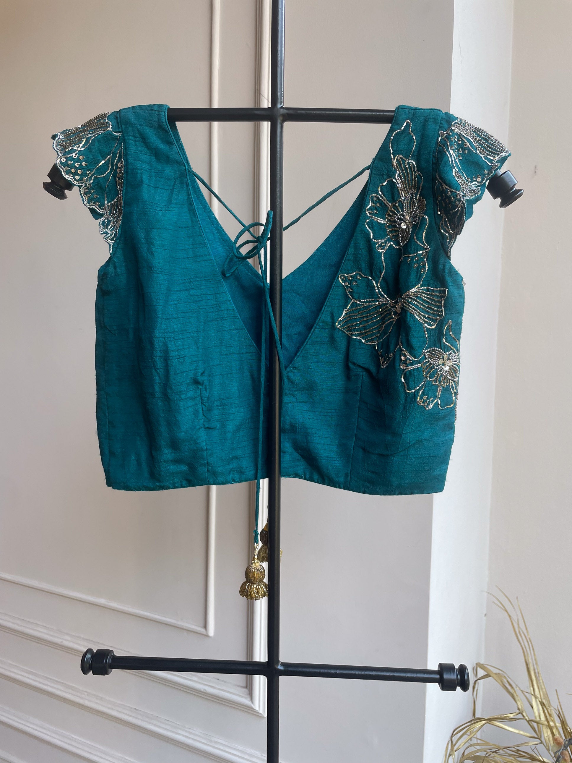 Aanya Blouse - Teal Blue