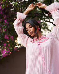 Aavya Dress - Baby Pink