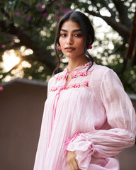 Aavya Dress - Baby Pink