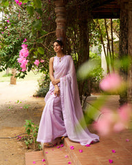 Arina Saree Set - Lavender
