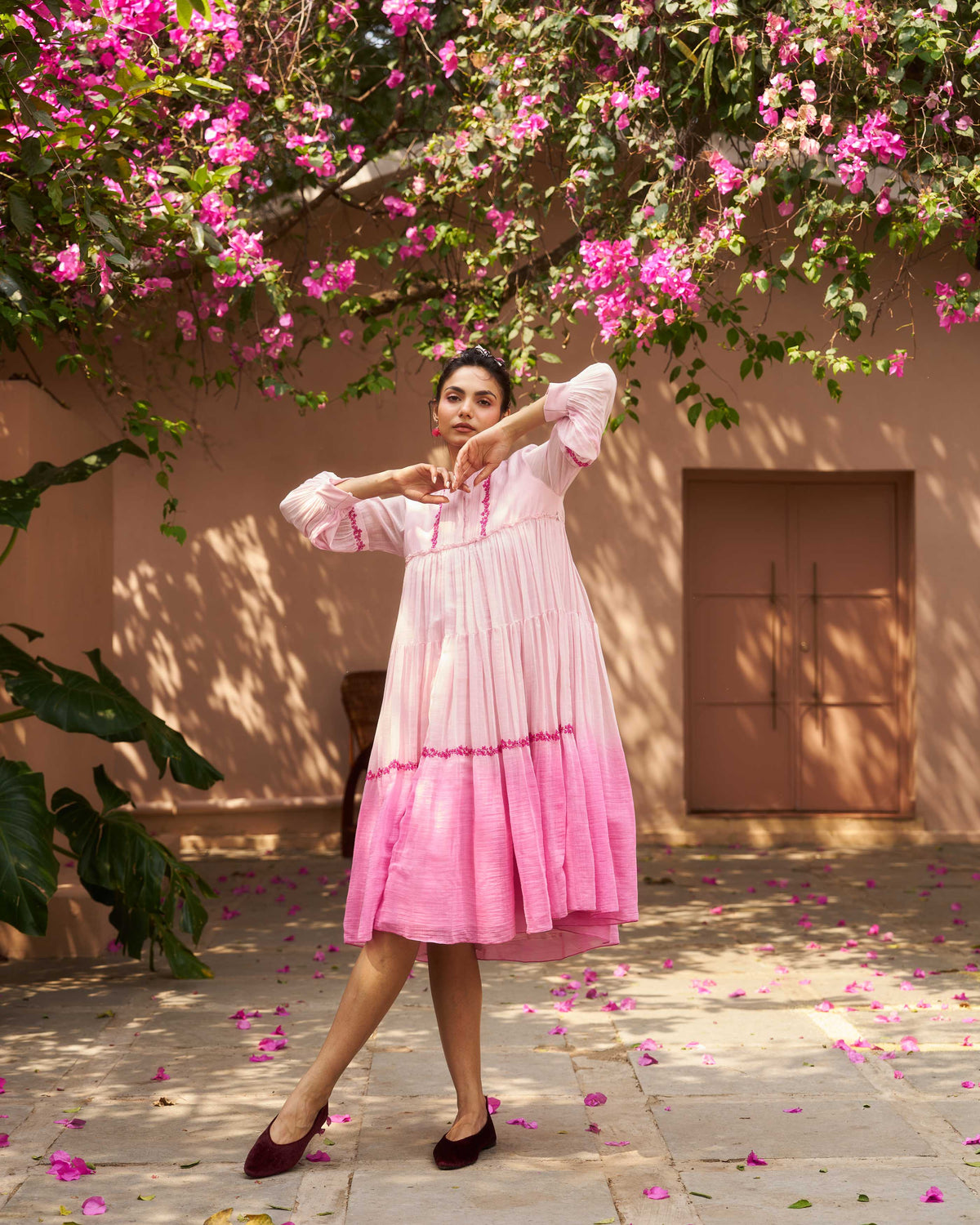 Shyni Dress - Rose Pink