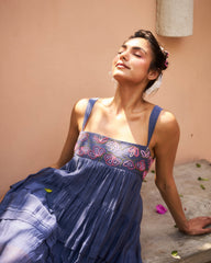 Vihara Dress - Bluish Grey