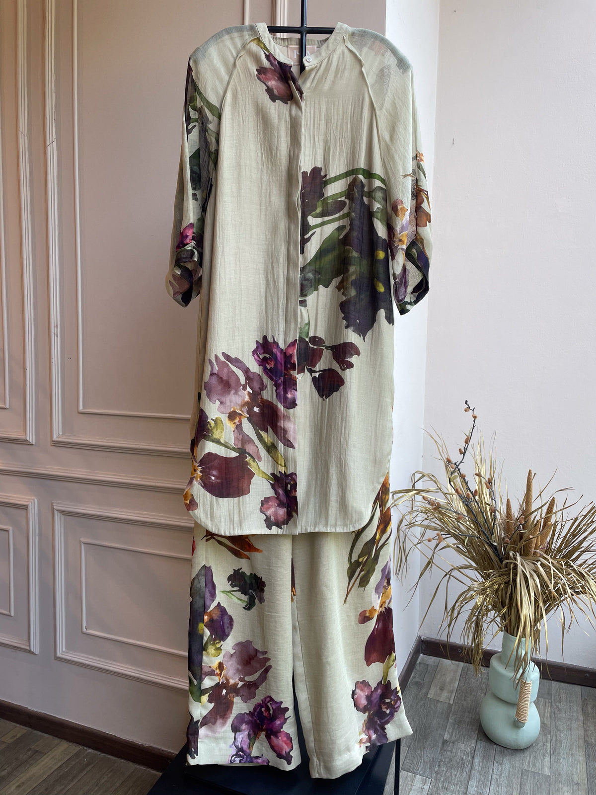Ayla Kurtha set – Pista green