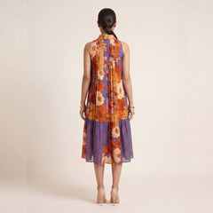 Ayla Floral Dress-Blue