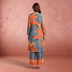 Saba Kurtha Set- Bluish Grey