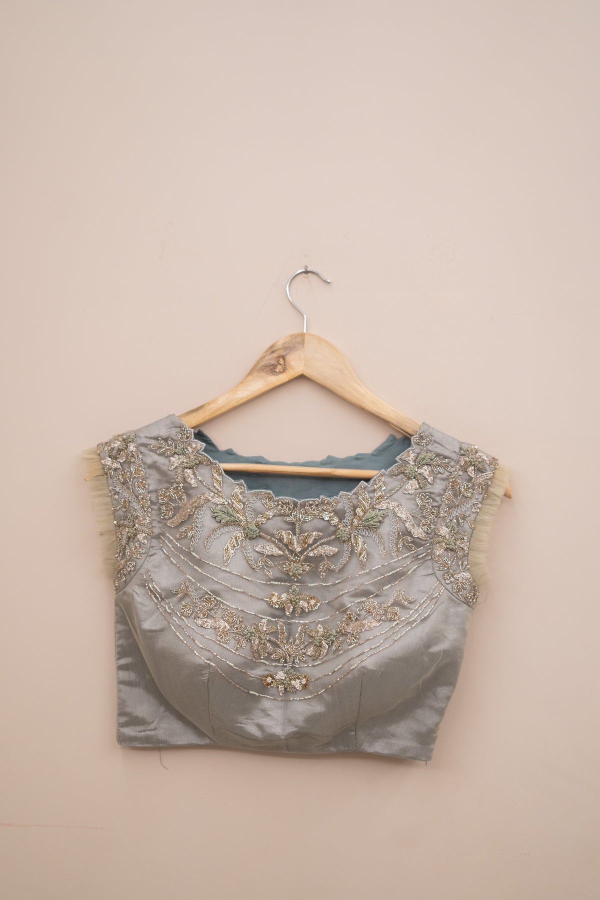 Display Product - Silver Embroidery Blouse