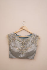 Display Product - Silver Embroidery Blouse