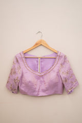 Display Product - Lavender Tissue Embroidery Blouse