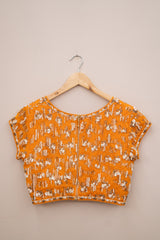 Display Product - Tangerine Orange Embroidery Blouse