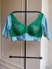 DS - Blue&Green Banaras Blouse