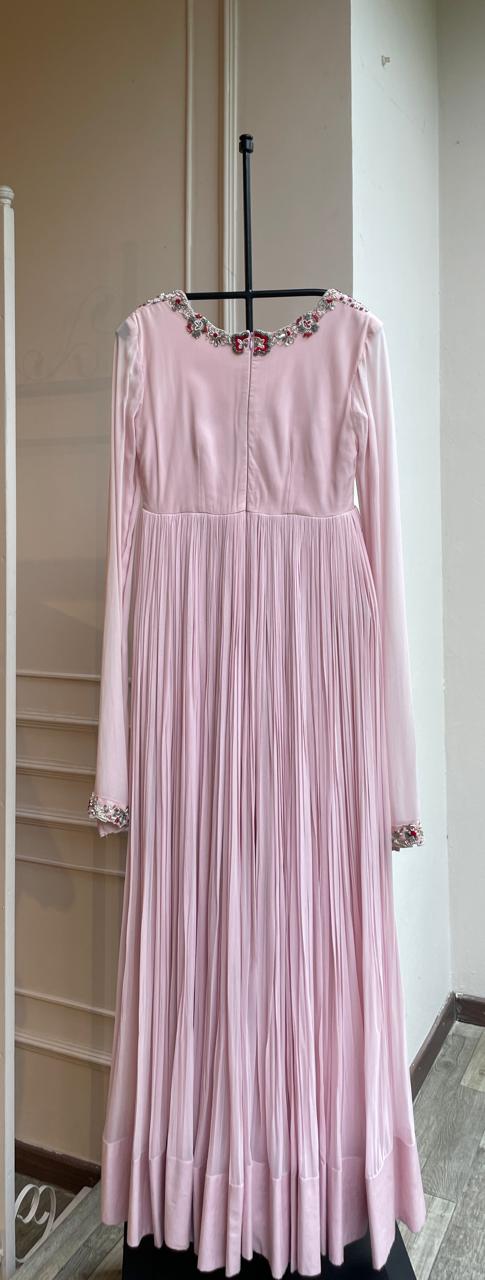Blush Pink Anarkali With Dupatta