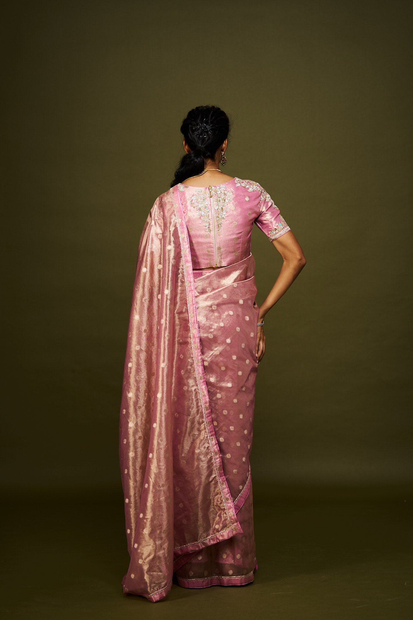 Chaya saree set - Lilac pink