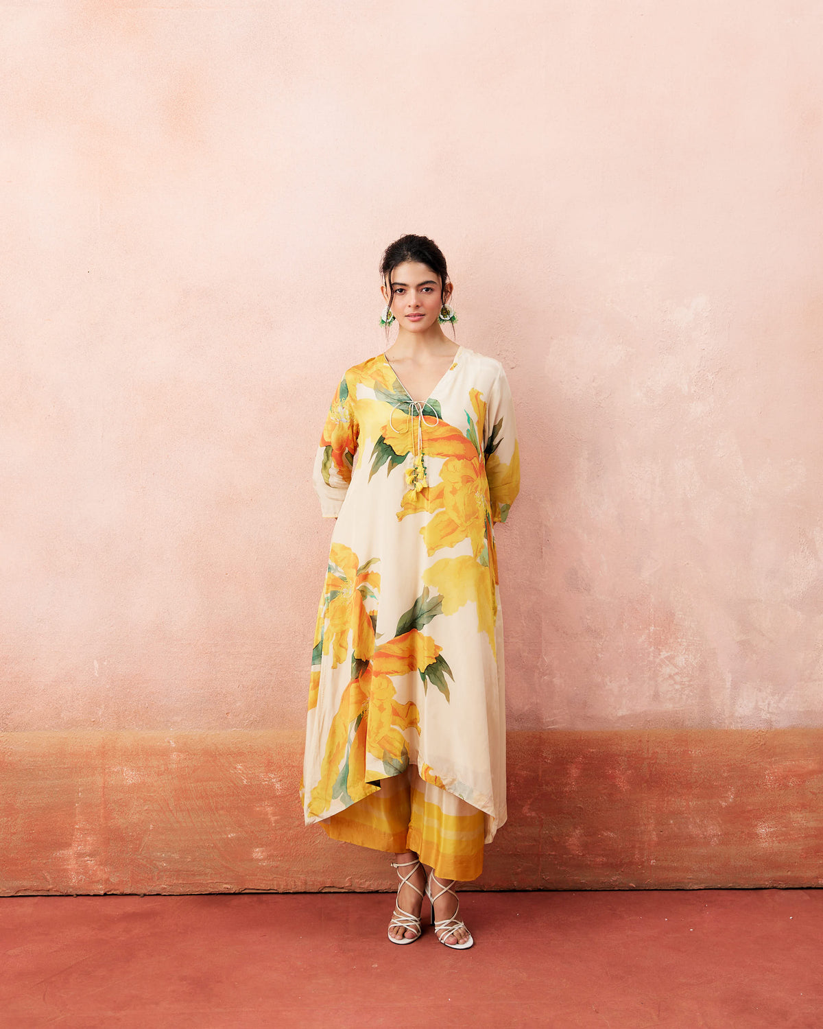Dhanika Kurtha Set- Honey Cream