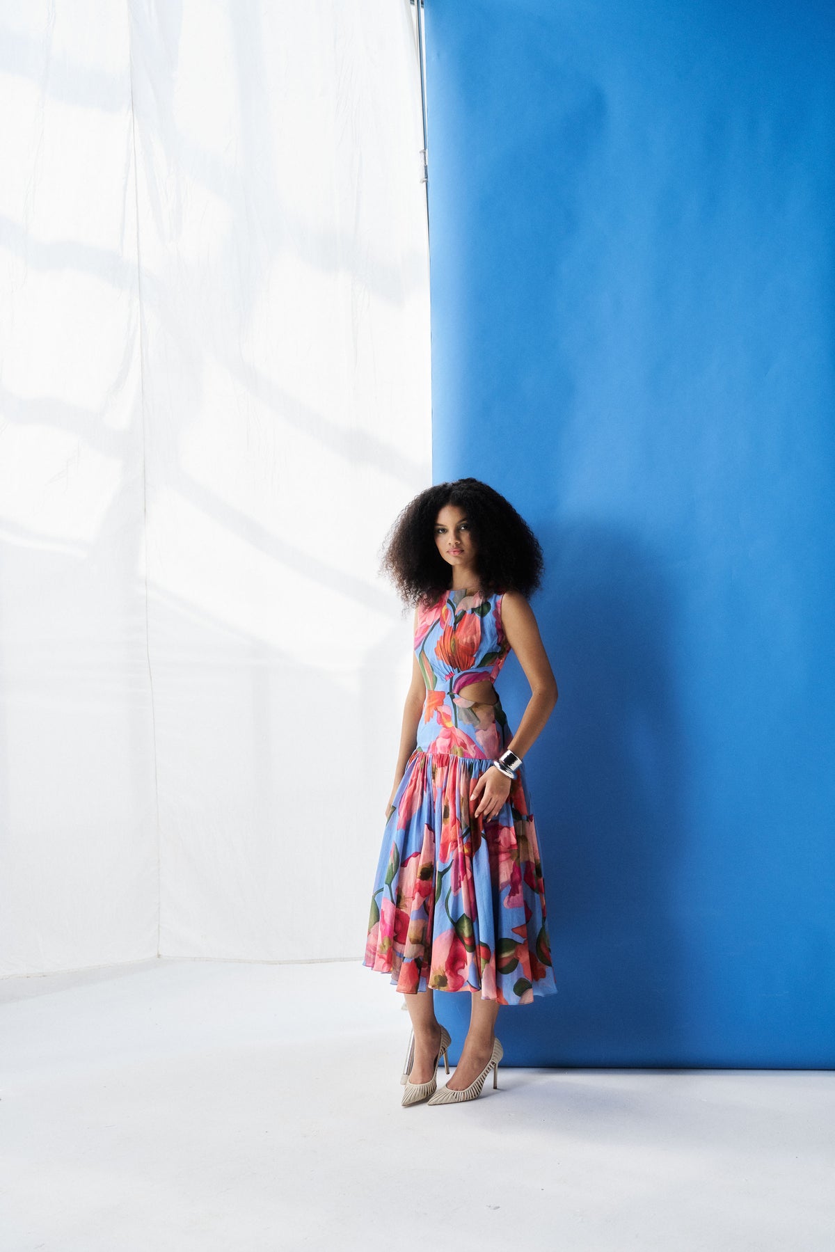 Keeva Dress - Fern Blue