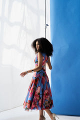 Keeva Dress - Fern Blue