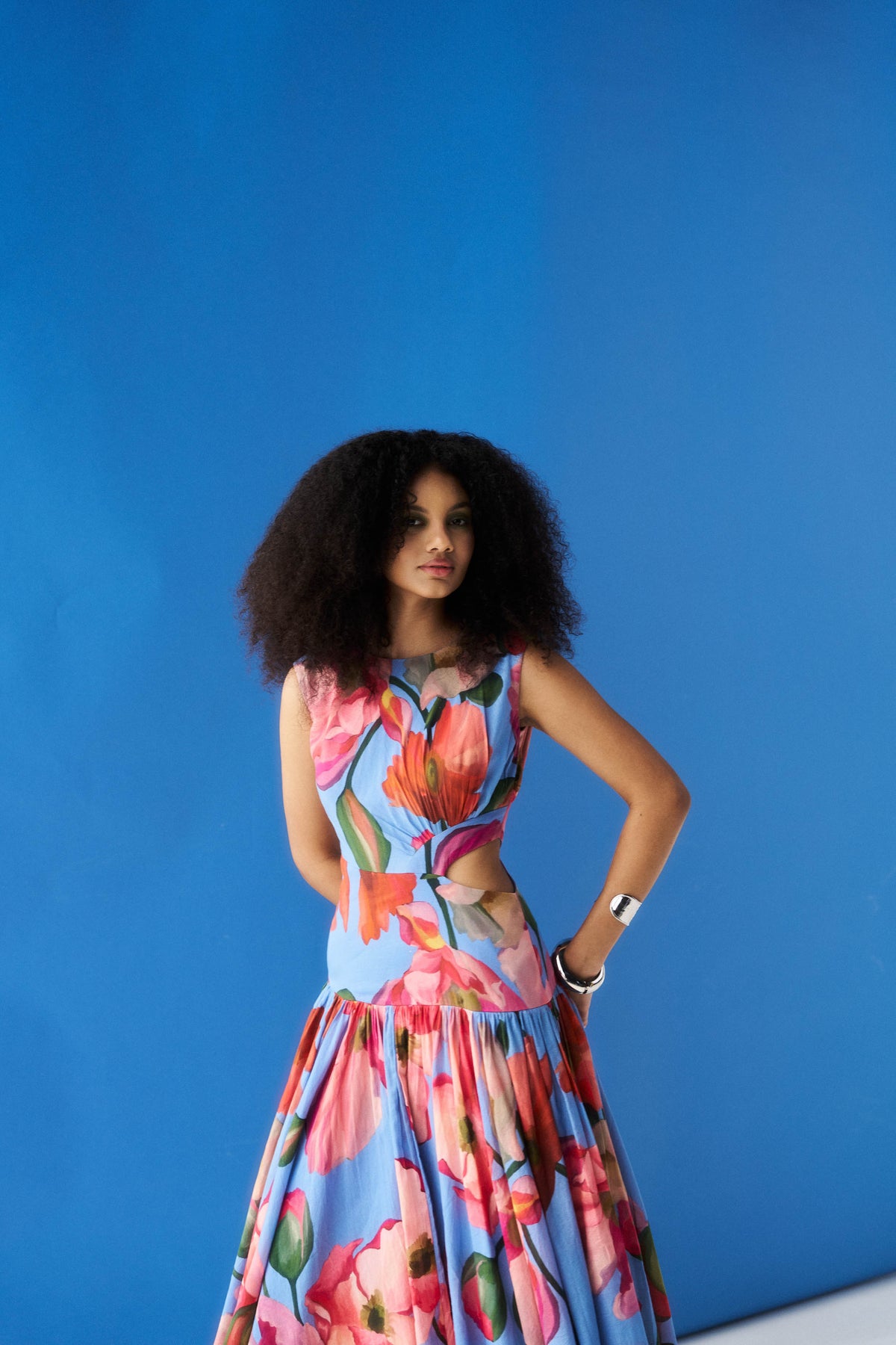 Keeva Dress - Fern Blue
