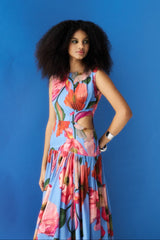 Keeva Dress - Fern Blue