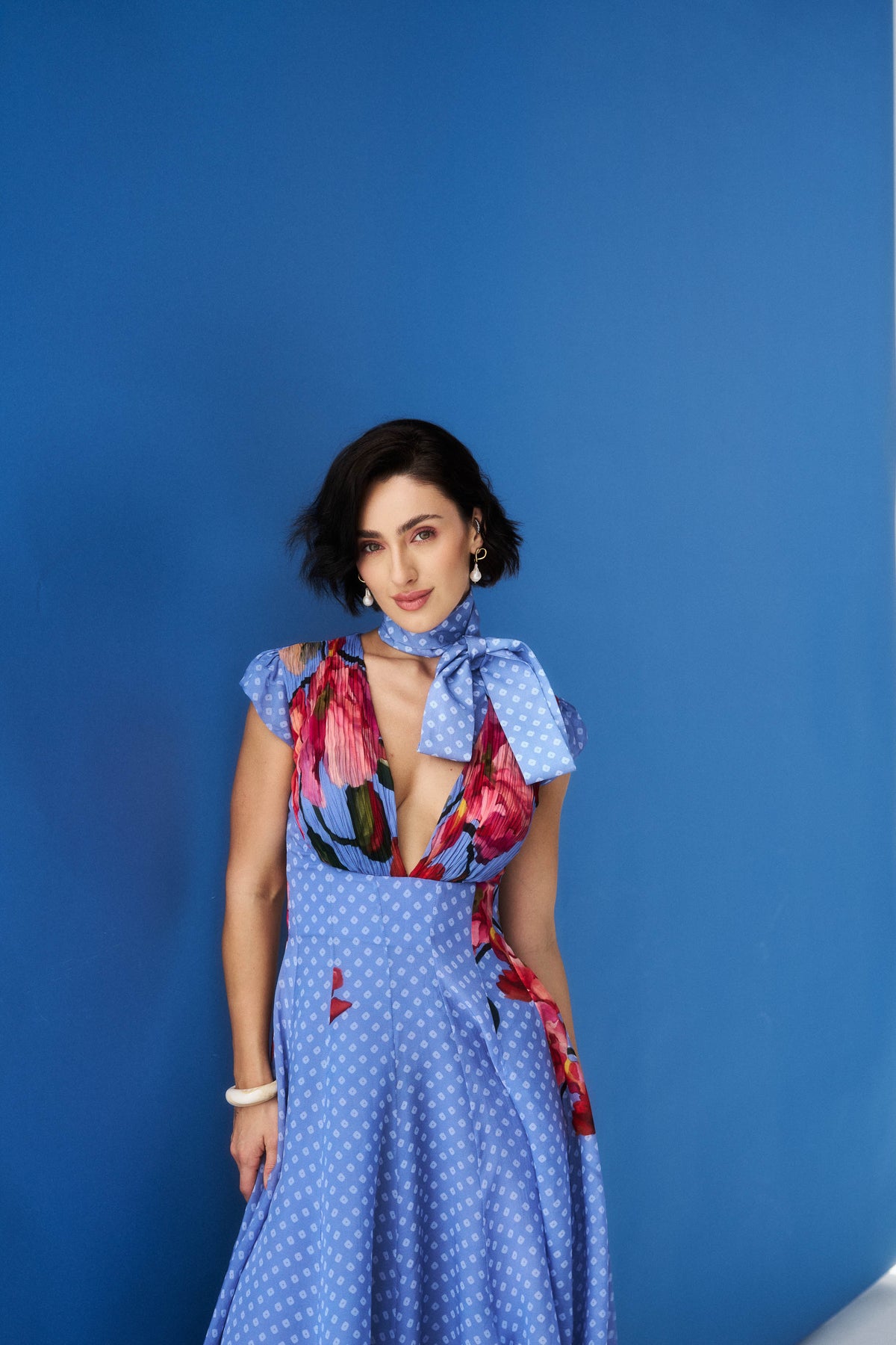 Nayomi Dress - Fern Blue