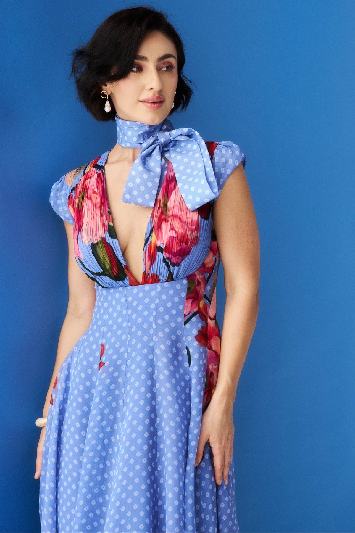 Nayomi Dress - Fern Blue