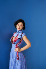 Nayomi Dress - Fern Blue