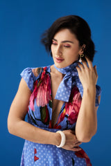 Nayomi Dress - Fern Blue
