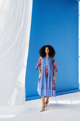 Adaline Dress - Fern Blue