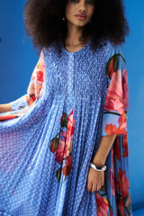 Adaline Dress - Fern Blue