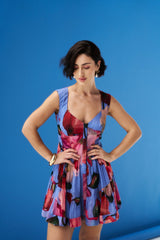 Carlos Dress - Fern Blue