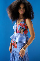 Romina Co-ord Set - Fern Blue
