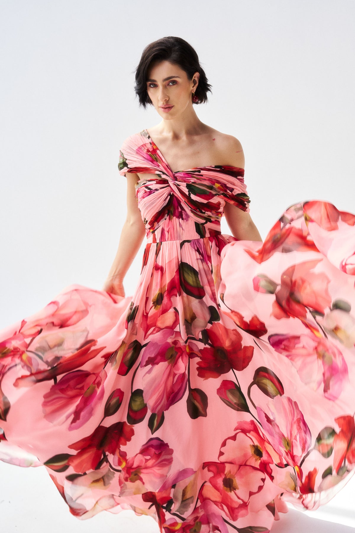 Nadia Dress - Peach