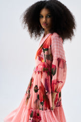 Cecily Wrap Dress - Peach