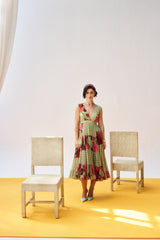 Elisha Dress - Moss Green