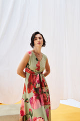 Lilith Dress - Moss Green