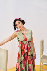 Lilith Dress - Moss Green