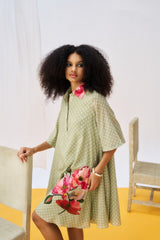 Linda Dress - Moss Green