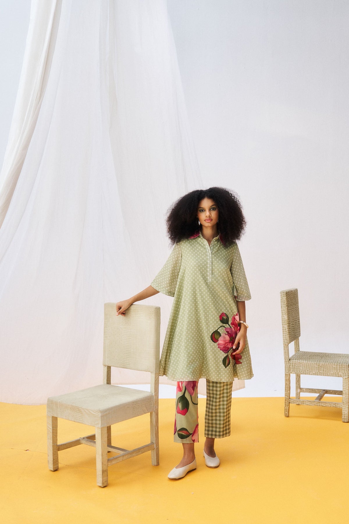 Linda Co-ord Set - Moss Green