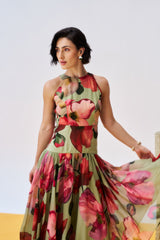 Savan Dress - Moss Green