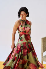 Savan Dress - Moss Green