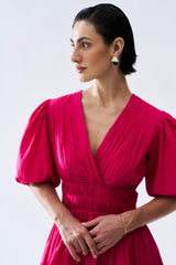 Juno Dress - Hot Pink