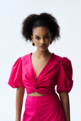 Falak Co-ord Set - Hot Pink