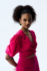 Falak Co-ord Set - Hot Pink