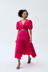 Falak Co-ord Set - Hot Pink
