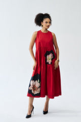 Nylah Dress - Deep Rust