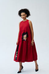 Nylah Dress - Deep Rust