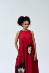 Nylah Dress - Deep Rust