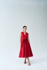 Revya Dress - Deep Rust