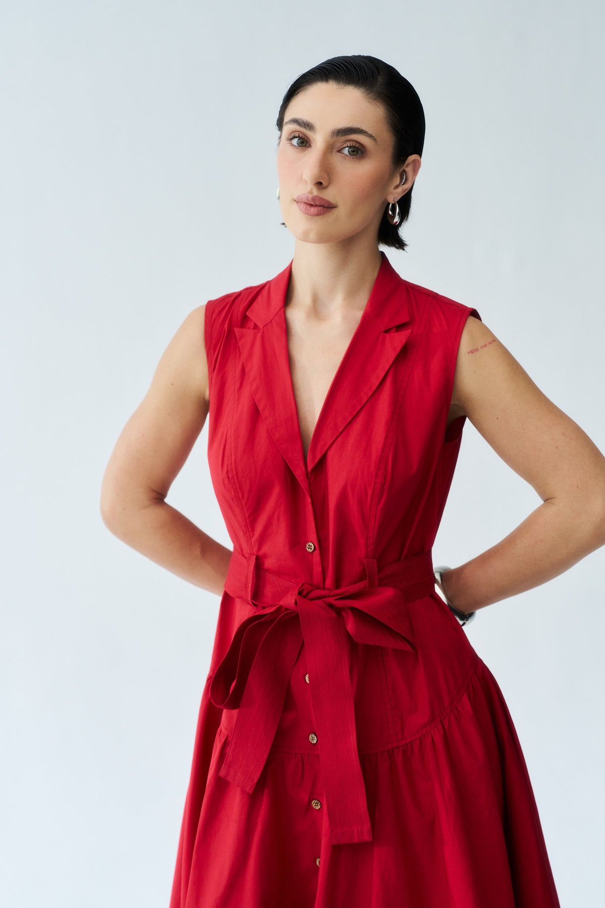 Revya Dress - Deep Rust