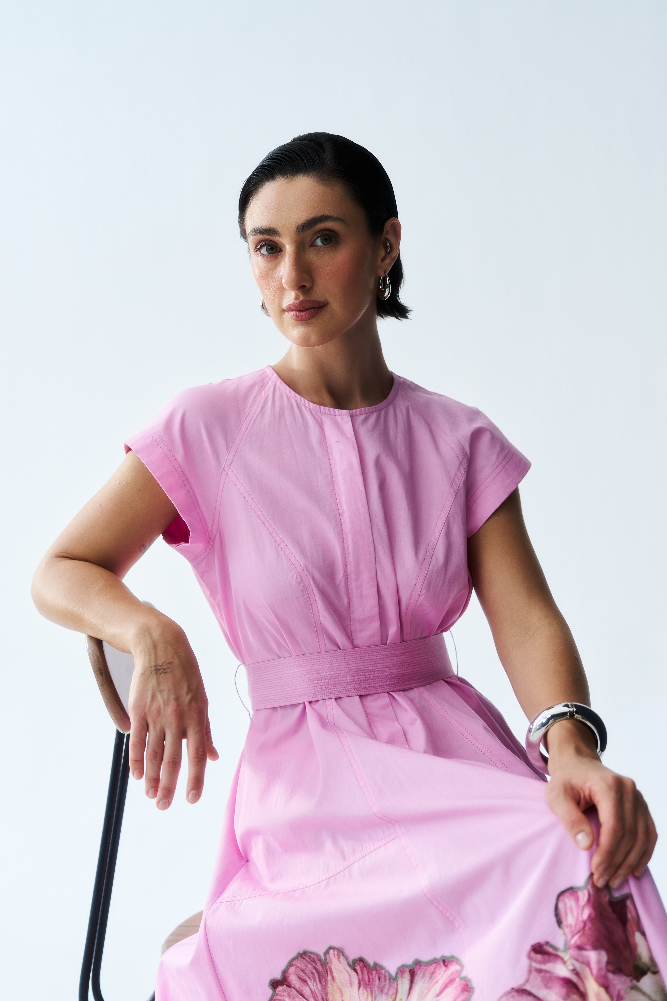 issa pink dress Issa Slinky Glitter Mini Dress - Fuchsia