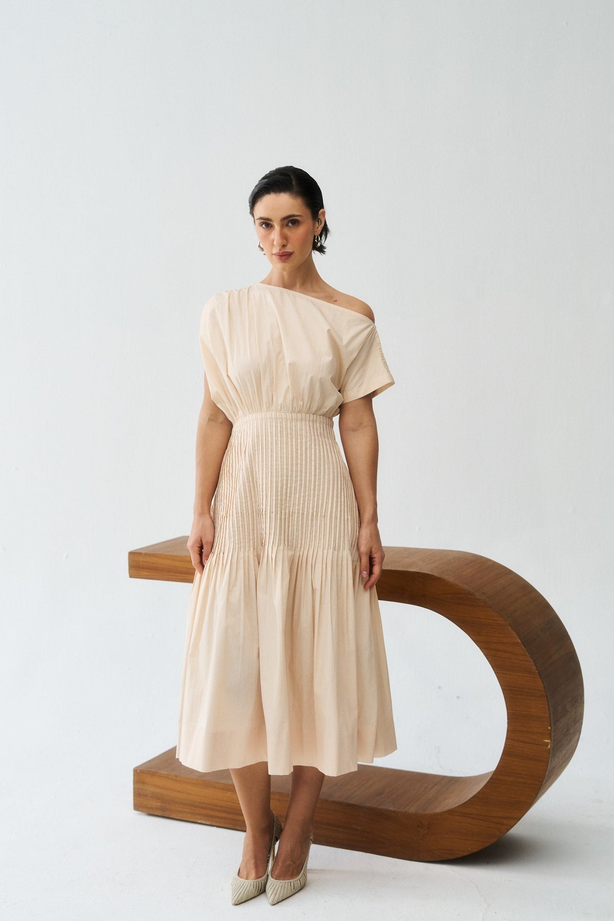 Nellie Dress - Bright Cream