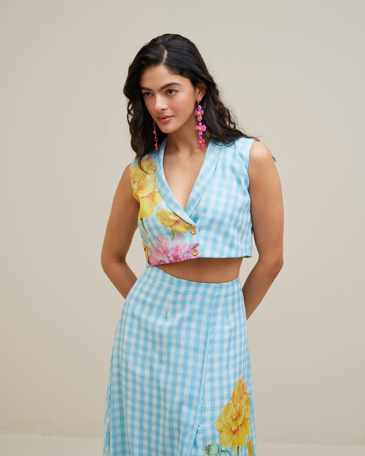 Enid Co Ord Set- Ice Blue